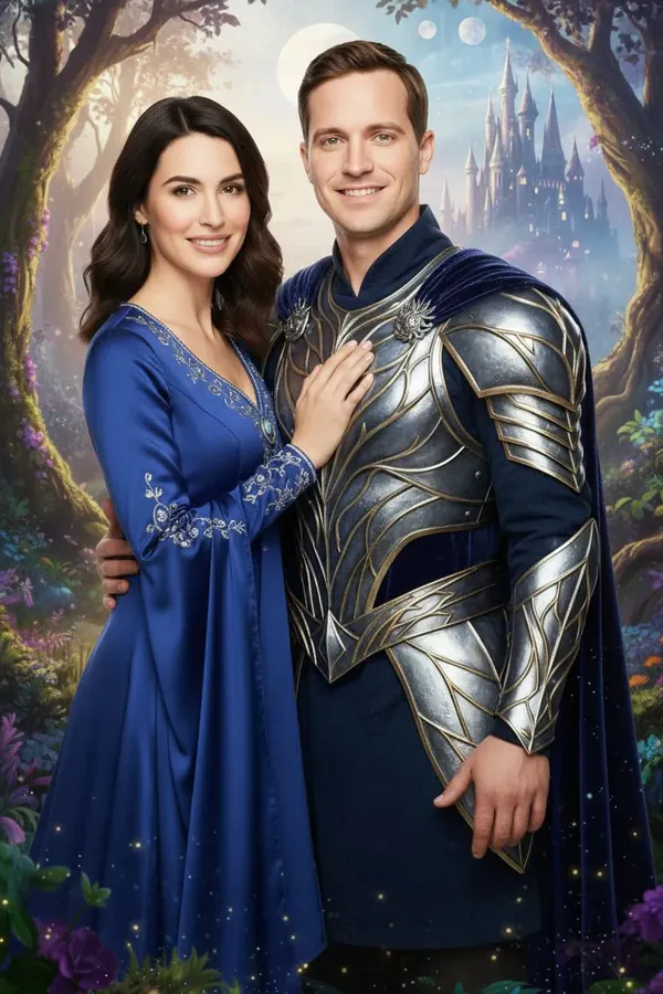 Fantasy-style portraits created by the AI photo booth